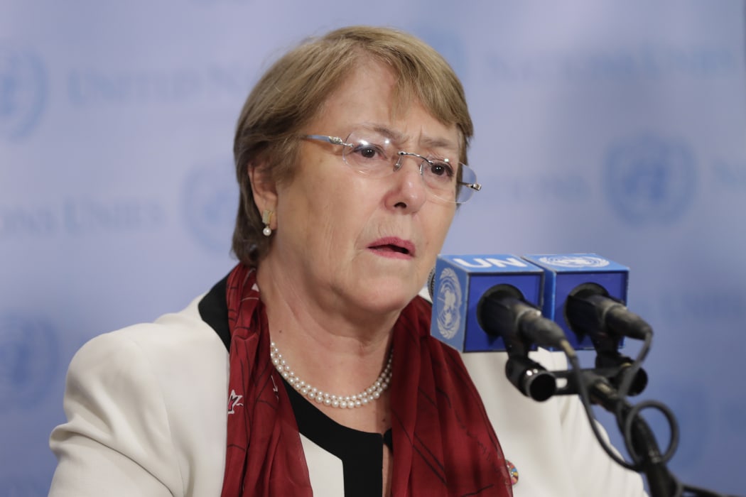 United Nations High Commissioner for Human Rights Michelle Bachelet.