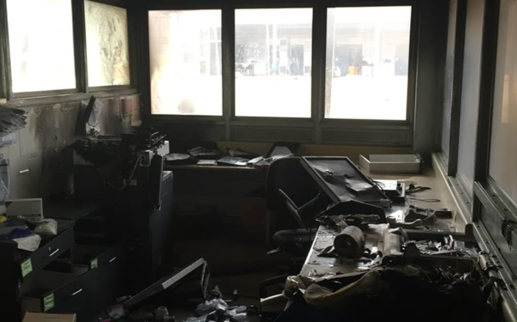 Some of the damage that followed unrest at the Christmas Island Immigration Detention Centre.