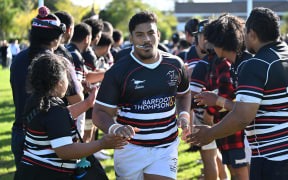 Faletoi Peni.
Ponsonby v Manukau, Premier Auckland Club Rugby and Alan McEvoy Memorial Shield match. Cornwall Park, Auckland, New Zealand. Saturday 13 May 2023.