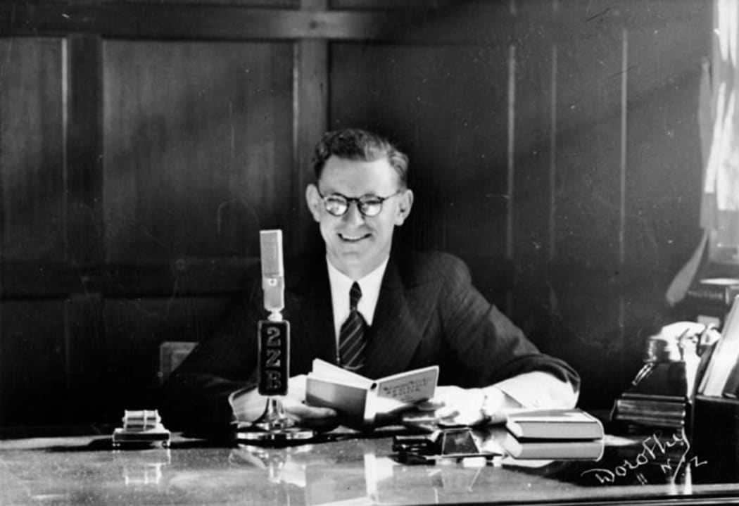 Colin 'Uncle Scrim' Scrimgeour, famous NZ symbol of free speech during the 1935 election