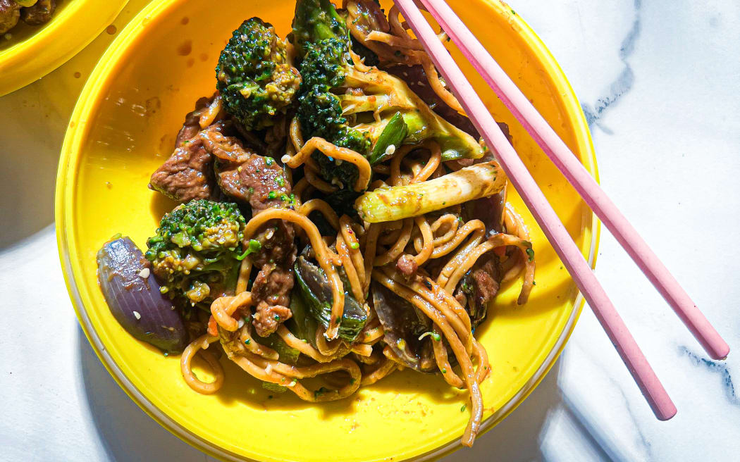 Mongolian Lamb Noodles