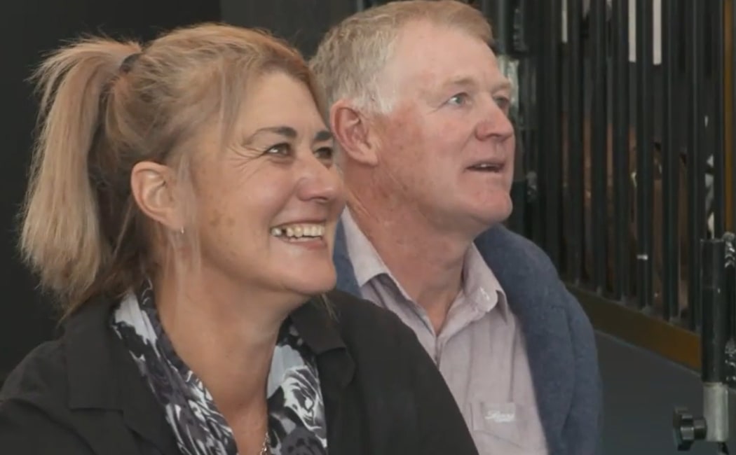Kerri Gowler's parents Dianne and Brent watched her win gold from the Cloud on Auckland's waterfront