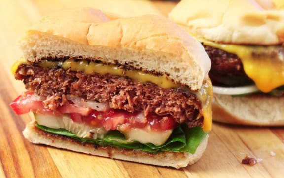 Beyond Burger in a burger