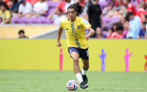 Dylan Manickum of Auckland City FC controls the ball during the FIFA Club World Cup 2025.