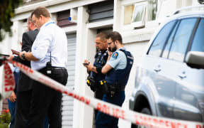 Police at the scene of a 'serious incident' in Epsom, Auckland.