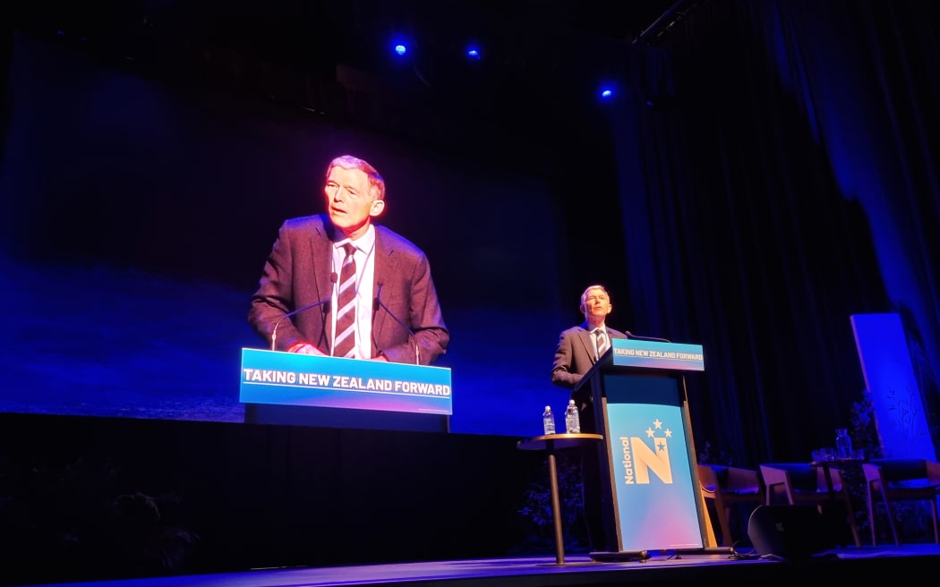 Peter Goodfellow at the National Party's annual conference in Christchurch on 6 August 2022.
