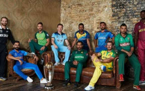 Cricket World Cup captains.