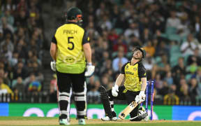 David Warner of Australia is bowled 2022 T20 World Cup