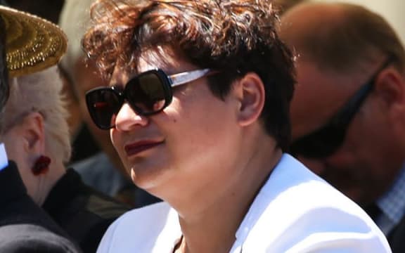 Metiria Turei waits to speak at Ratana