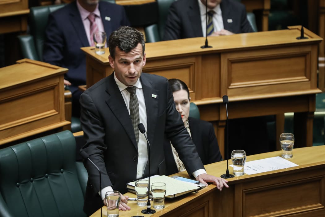 ACT leader David Seymour asks questions during the first Question Time of the 53rd Parliament.