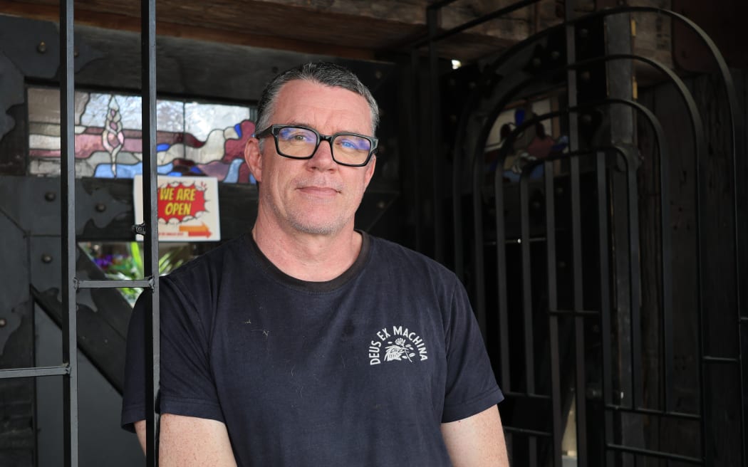 Café co-owner Dan Hennah will likely employ fewer people during construction after revenue dropped by about a third.