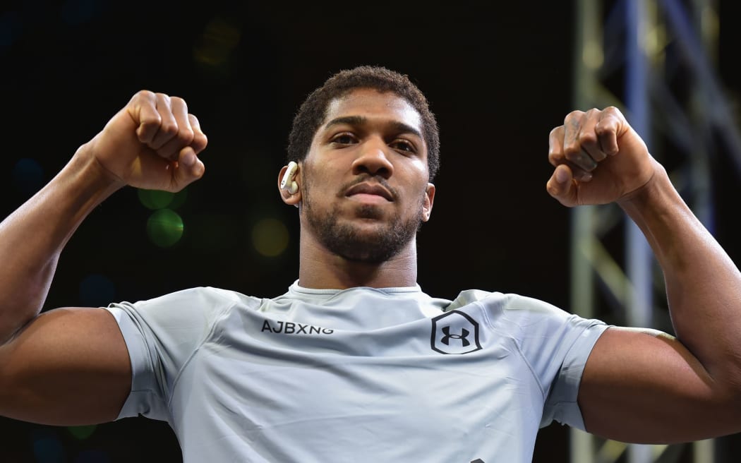 British heavyweight boxing challenger Anthony Joshua.