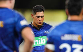 Roger Tuivasa-Sheck dejected after their loss.
Blues v Hurricanes, Round 2 of the Super Rugby Pacific rugby union competition at Forsyth Barr Stadium, Dunedin, New Zealand on Saturday 26th February 2022.