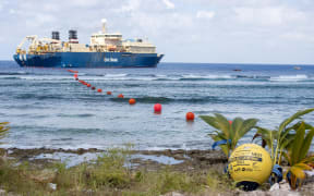 Cable landing on Nukunonu, Tokelau