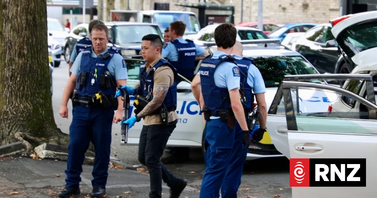 Watch: Armed police make arrests in central Auckland