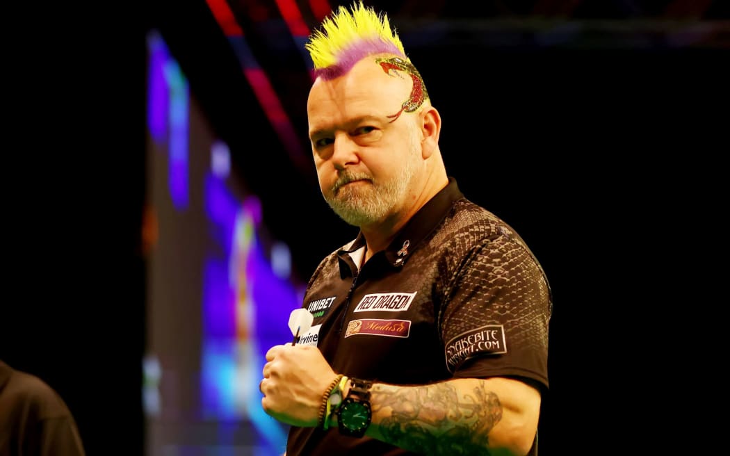 Darts player Peter Wright