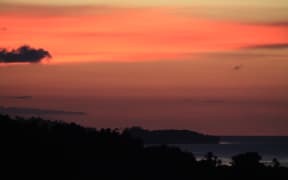 Sundown from Vanimo, West Sepik province, Papua New Guinea.