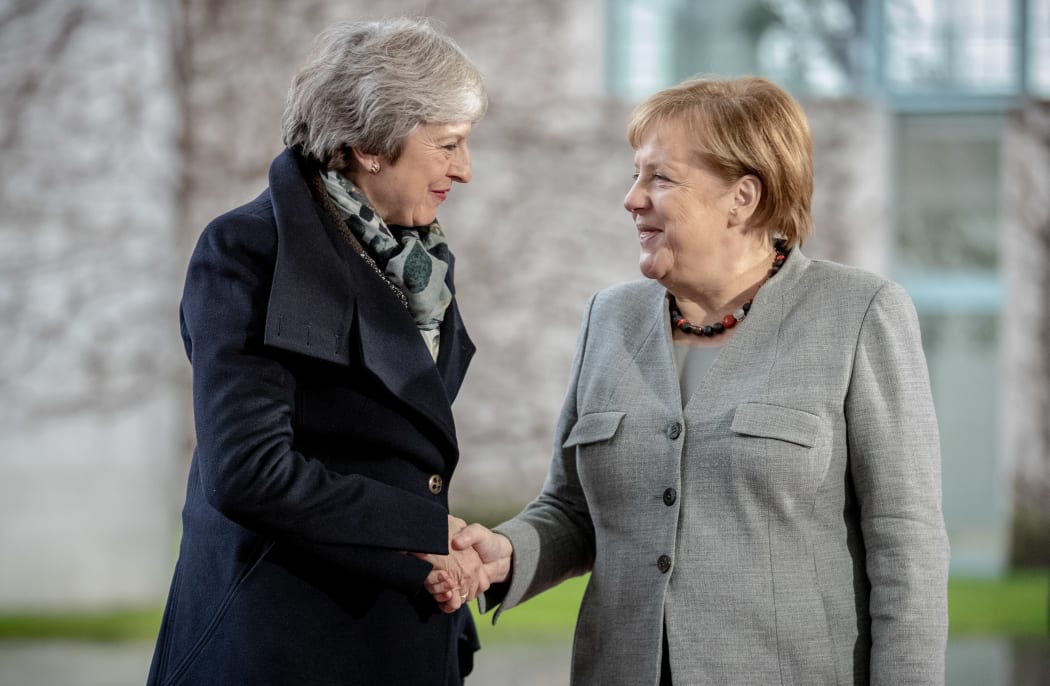 Theresa May is aiming to rescue her Brexit deal and is meeting with European leaders and EU officials.
