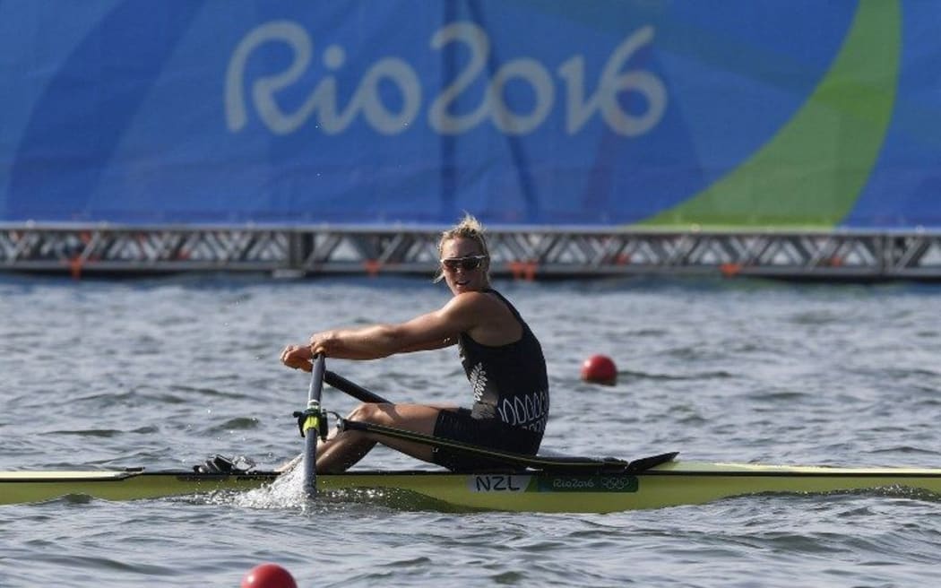 Emma Twigg came fourth in the women's single sculls final.