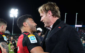 Richie Mo'unga and Scott Robertson.
