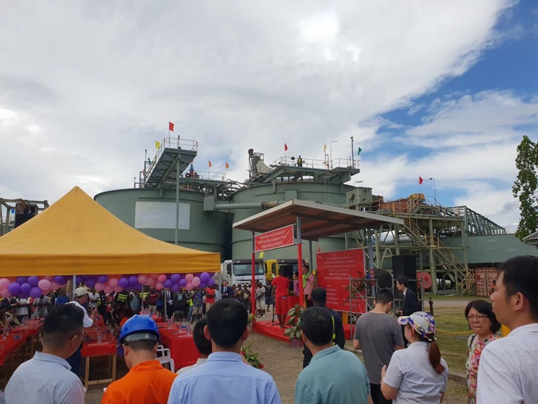 Guests at the ground breaking for the Gold Ridge Mine in Solomon Islands. Saturday 26 October 2019