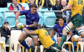 Mahonri Schwalger captained Samoa to victory over the Wallabies.