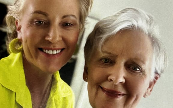 Julia DeLuney and Helen Gregory on January 9, 2024, in a photo retrieved from DeLuney's phone by police.