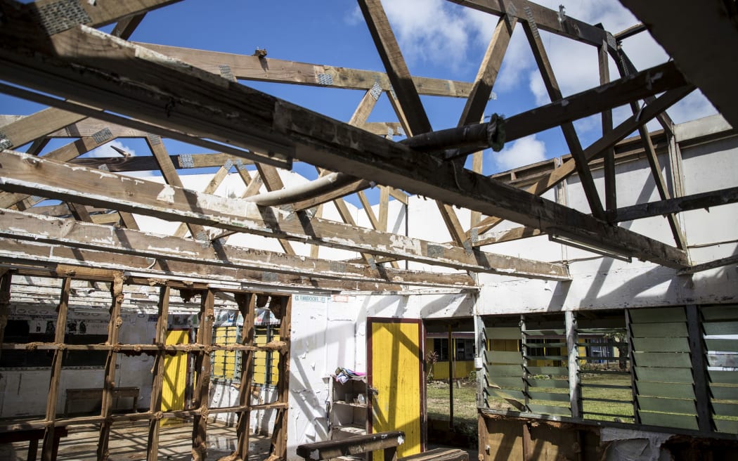 Damage at the FASI Government School.