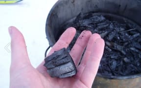 Biochar produced from wood