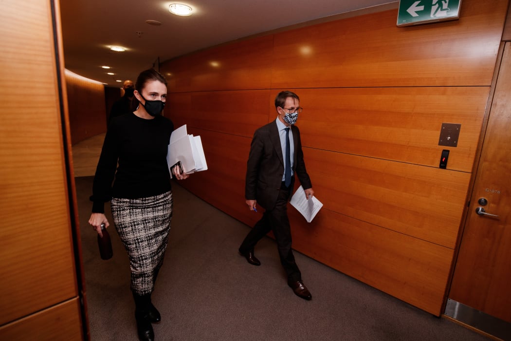 Prime Minister Jacinda Ardern and Dr Ashley Bloomfield