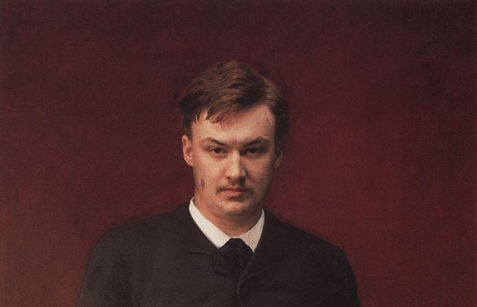 Portrait of Glazunov by Ilya Repin, 1887