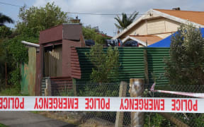 The police cordon at Second Avenue, where a man was found dead.