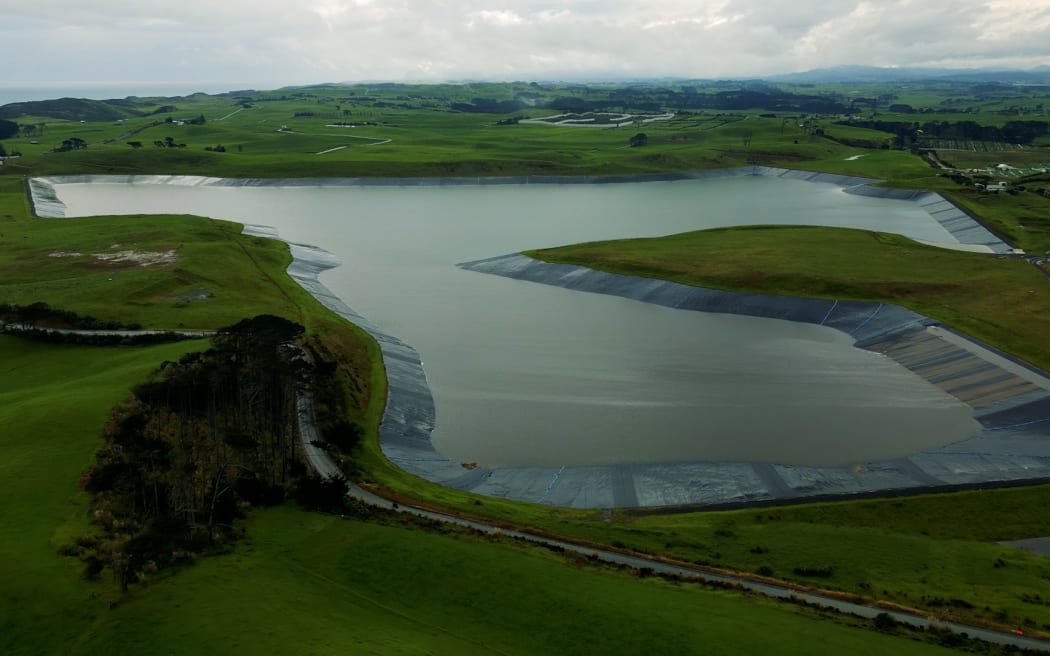 Once full, Te Waihekeora Reservoir, at Redhill, south of Dargaville, will hold 3.3 million cubic metres of water.
