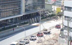 Road construction continues apace in PNG's capital ahead of November's APEC summit.