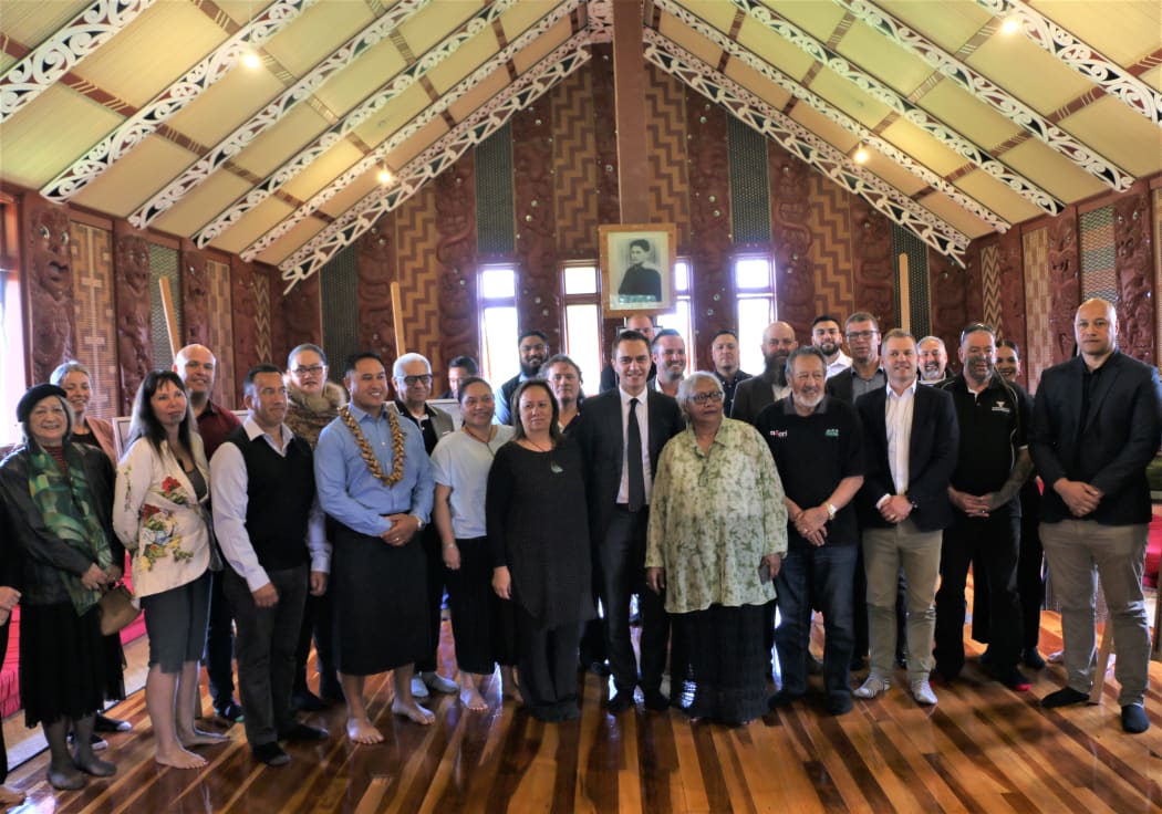 Whānau from Hoani Waititi and education agencies gathered at Hoani Waititi Marae.