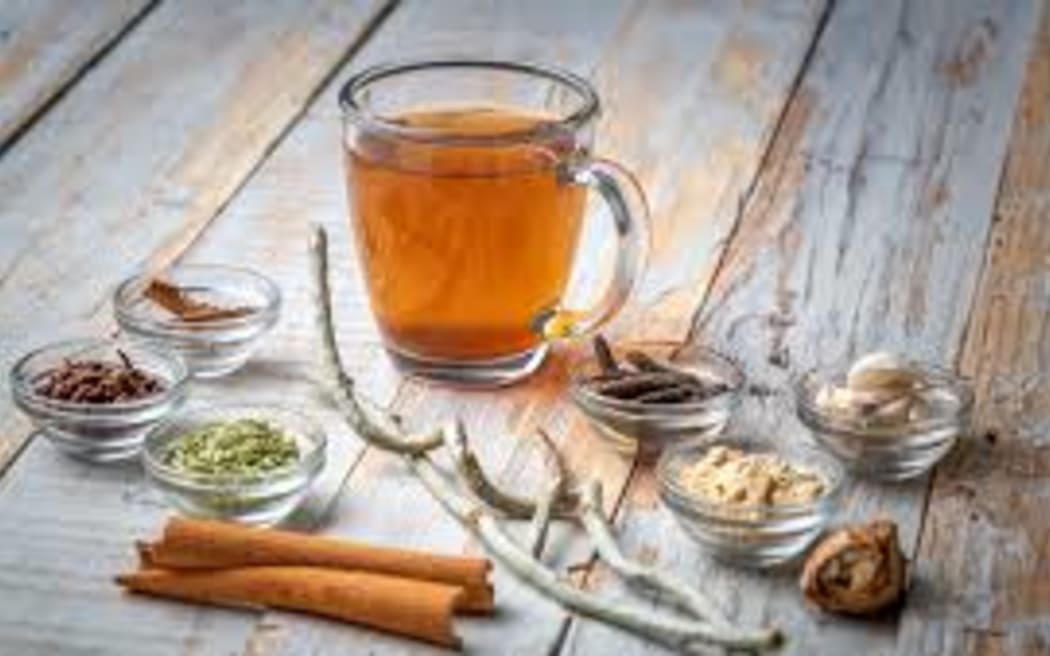 Image of Kadha, the Indian hot spice drink.
