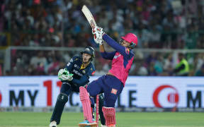Vaibhav Suryavanshi of Rajasthan Royals plays a shot, 2025.
