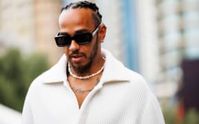 Mercedes driver Lewis Hamilton, 2024.