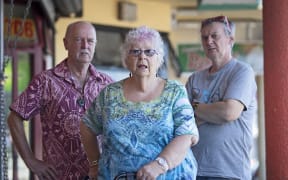 Communities Against Alcohol Harm (CAAH) members from left Trevor Wilson, Glenn McCutcheon and Selwyn Lilley.