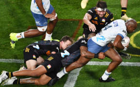 Mark Telea on the charge for the Chiefs