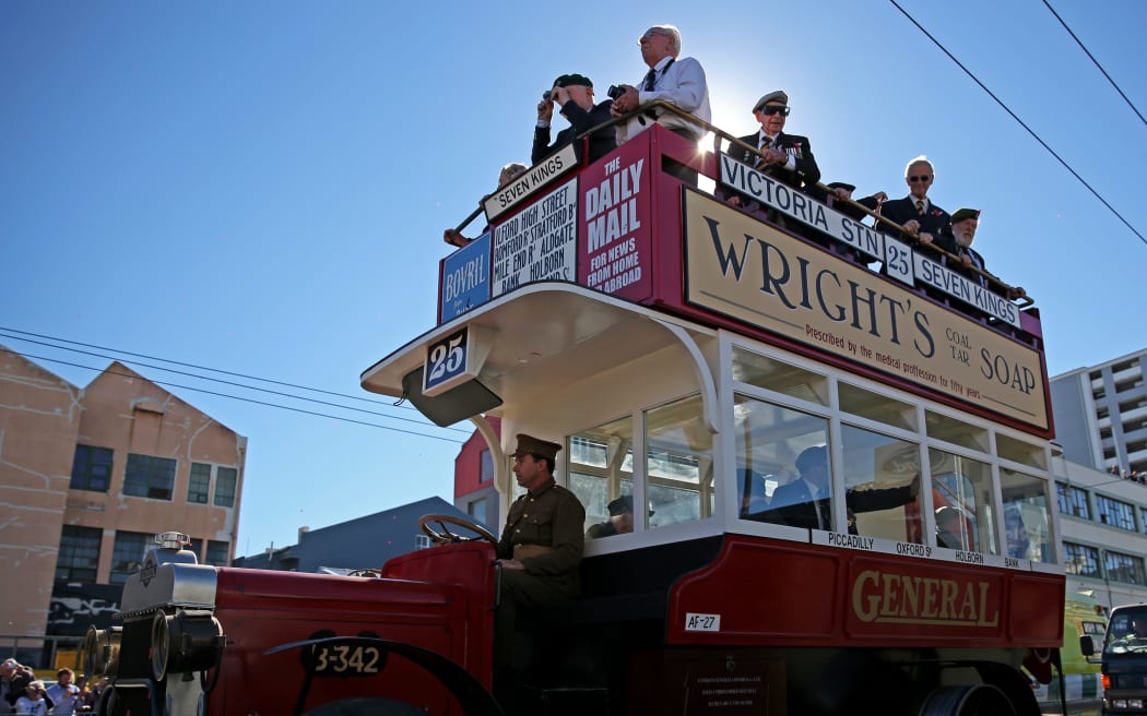 Veterans riding in style.