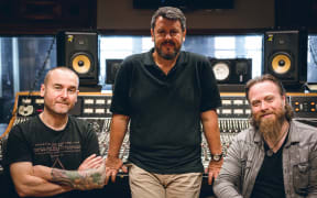 Guy Massey, Greg Haver and Dave Eringa at the Producers master class in Auckland.