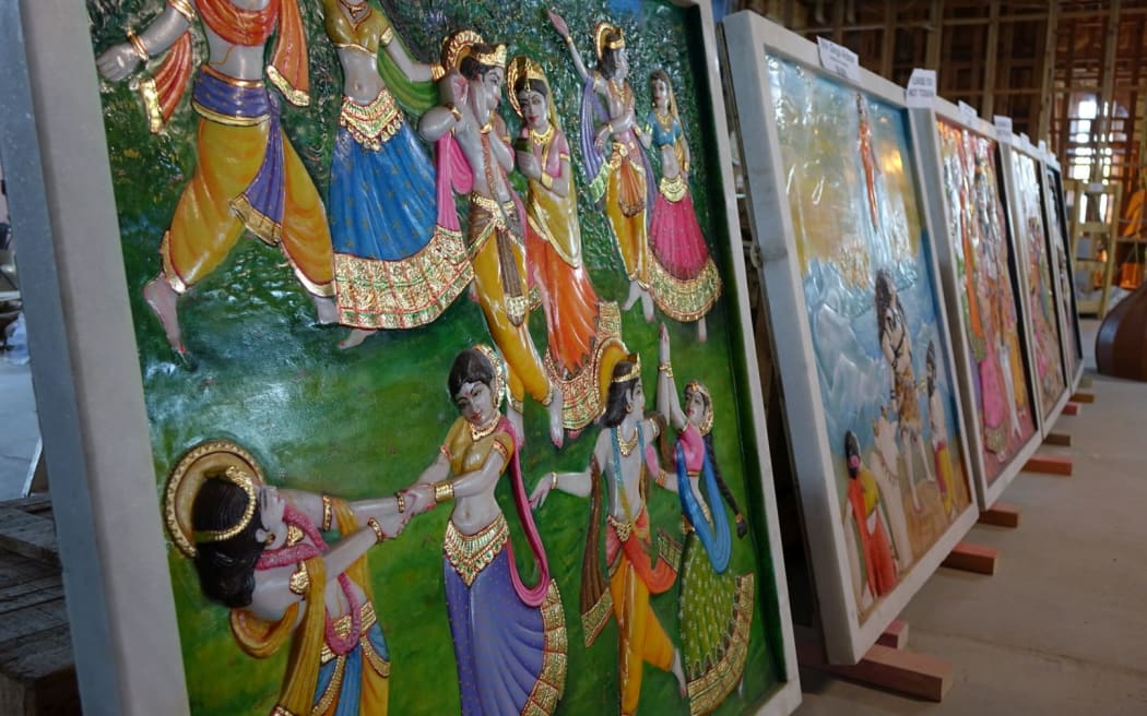 Almost everything in the temple has been made by craftsmen in India.