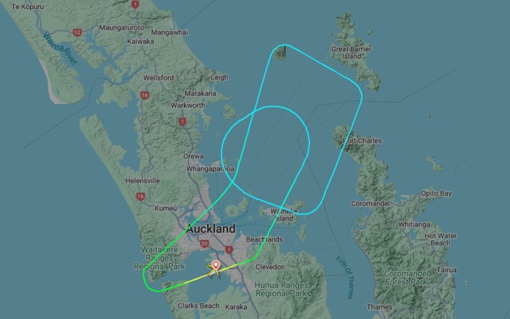 Air Canada flight AC40 returns to Auckland soon after take off on 13 January.