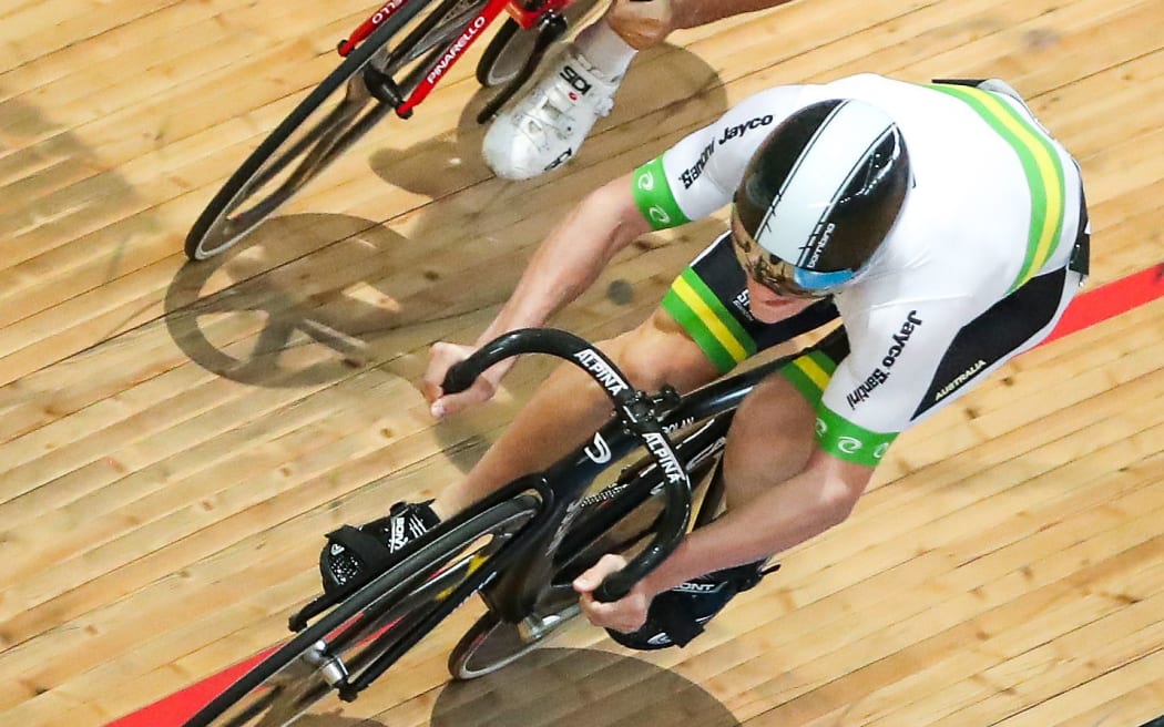 Track cyclist Matthew Richardson racing for Australia.