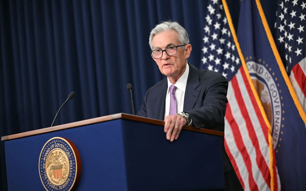 US Federal Reserve chairman Jerome Powell holds a press conference in Washington, DC, on September 18, 2024. The US Federal Reserve cut its key lending rate by half a percentage-point Wednesday in its first reduction since the pandemic, sharply lowering borrowing costs shortly before November's presidential election. (Photo by Mandel NGAN / AFP)