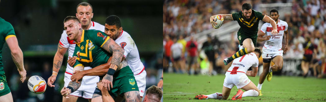 Kangaroos duo Josh McGuire and Matt Gillett will start for the Brisbane Broncos against the PNG Hunters.