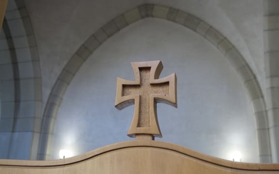 Cross and wall