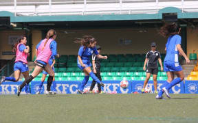 The Masakada train in Hong Kong before their EAFF Cup opener.