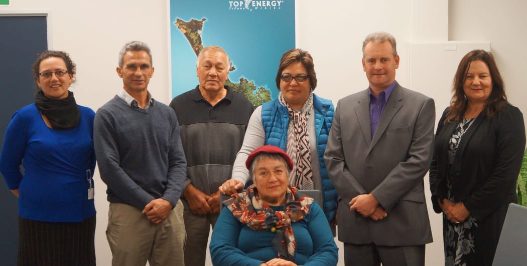 From Left: Donna Tukariri, Richard Woodman, John Young, Adrienne Tari, Russell Shaw, Kathryn Starr and Chris Webster (seated).